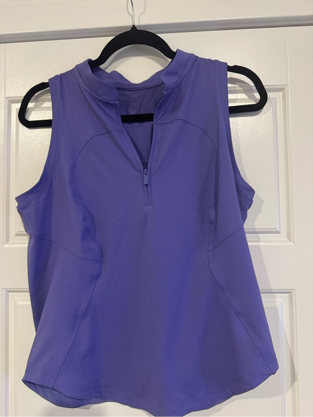lululemon athletica Lavender Sleeveless Zip-Front Tank